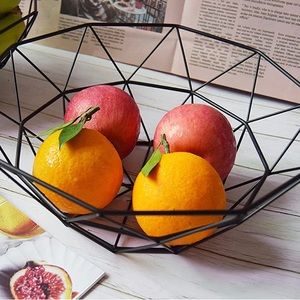 Geometric Wire Fruit Basket